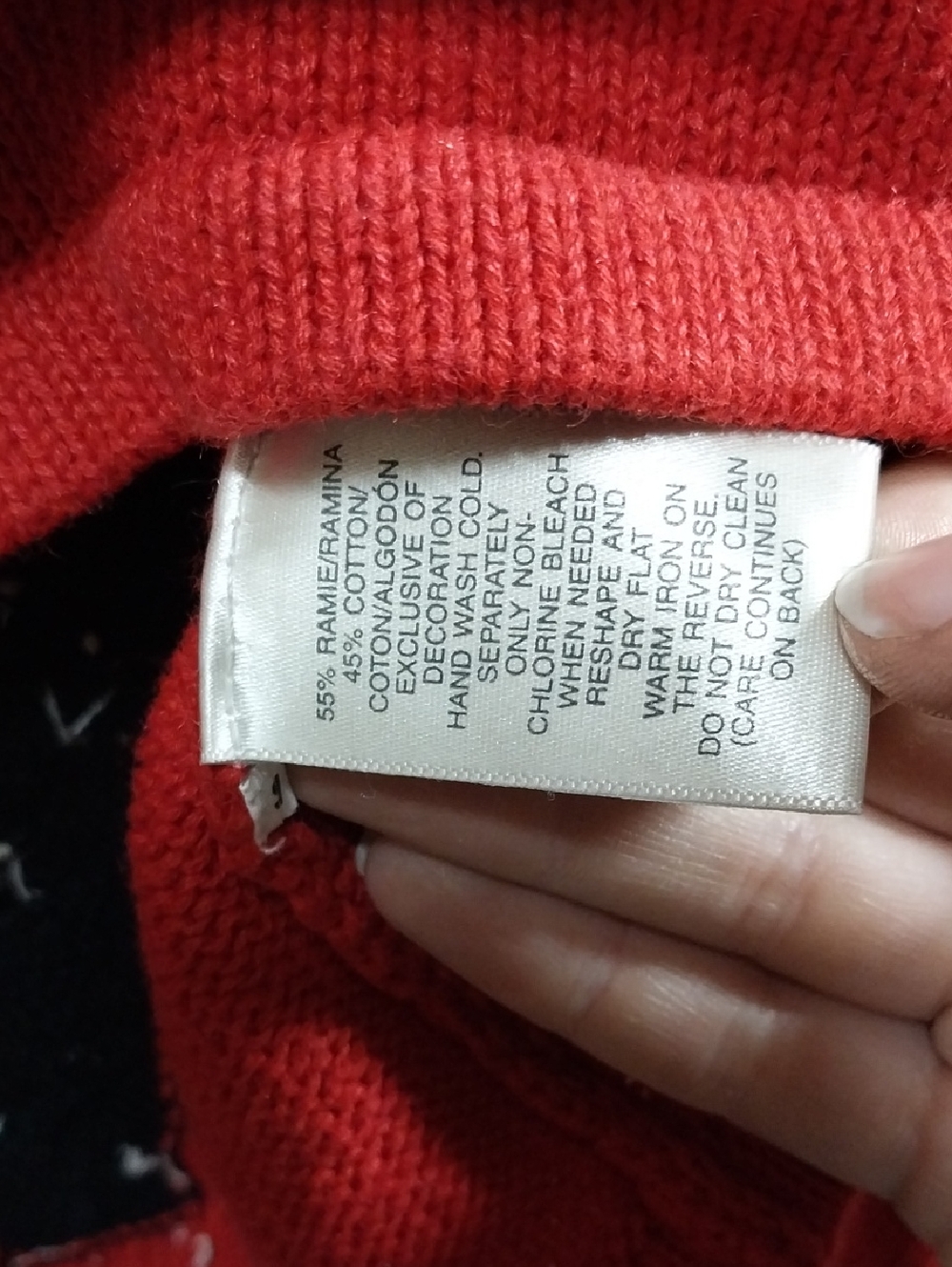 Vtg. Susan Bristol Dog Walker Red Button-Front Beaded Novelty Cardigan Sweater - Picture 8 of 8